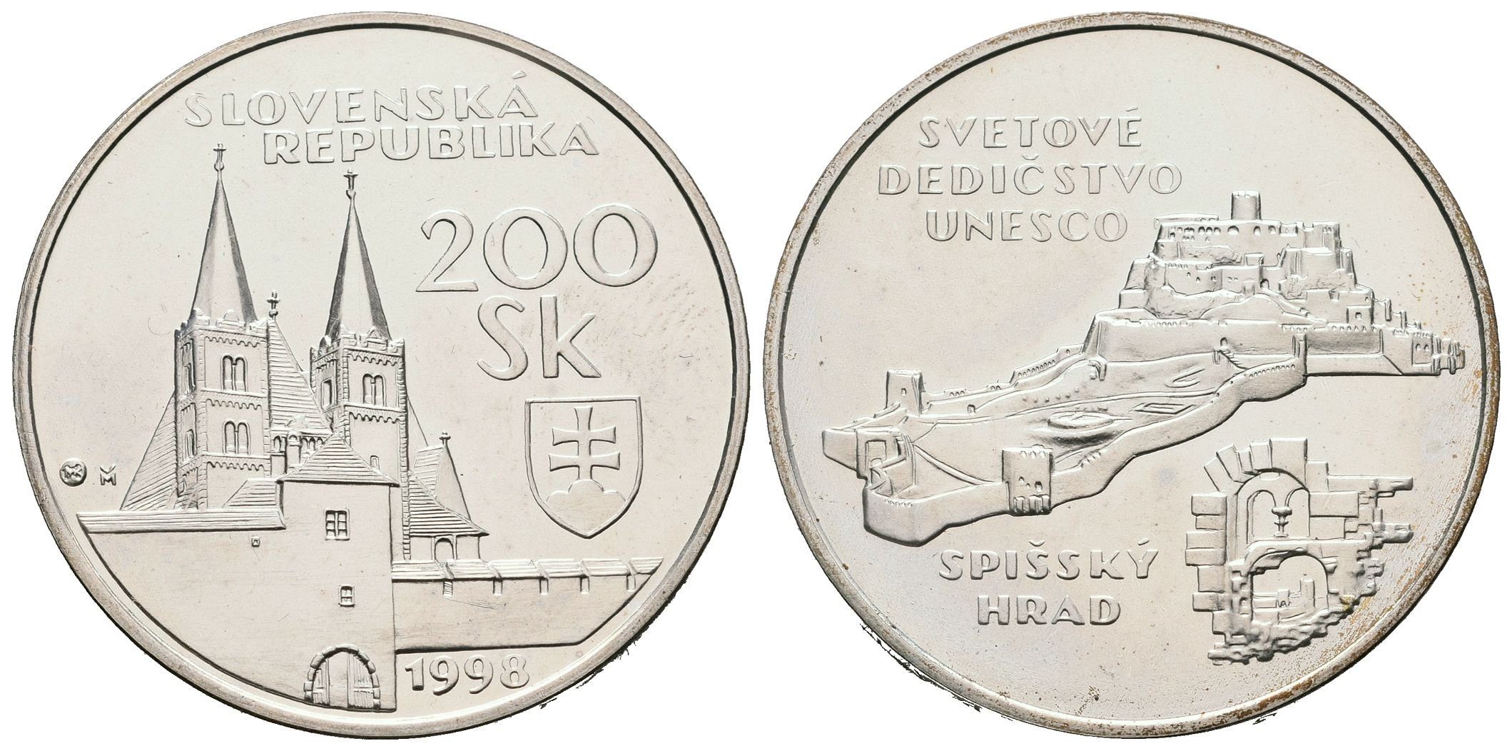 200 Sk 1998 - Spišský hrad, běžná kvalita