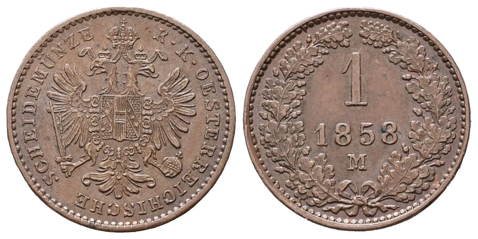 Rakouská a spolková měna, 1857 - 1892 — 1