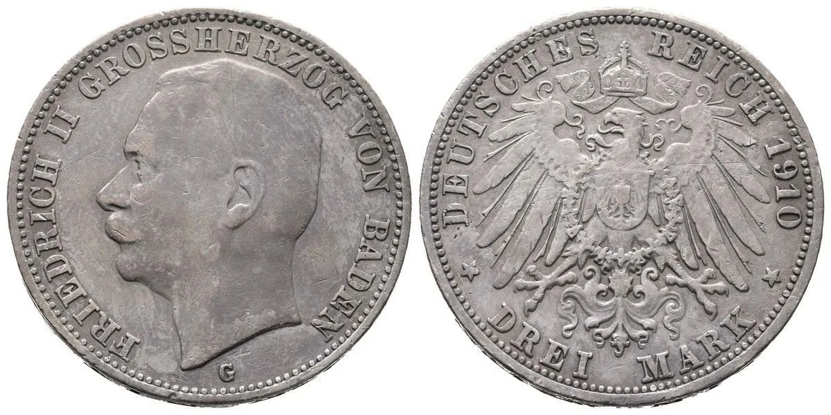 Baden, Friedrich II., 1907 - 1918 — 1