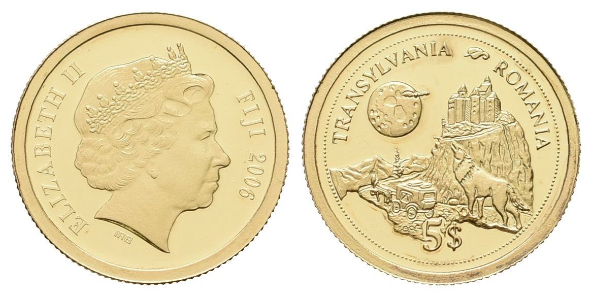 5 dolarů - 2006 - Au 1,25 g - 0,585 - Transylvánie
