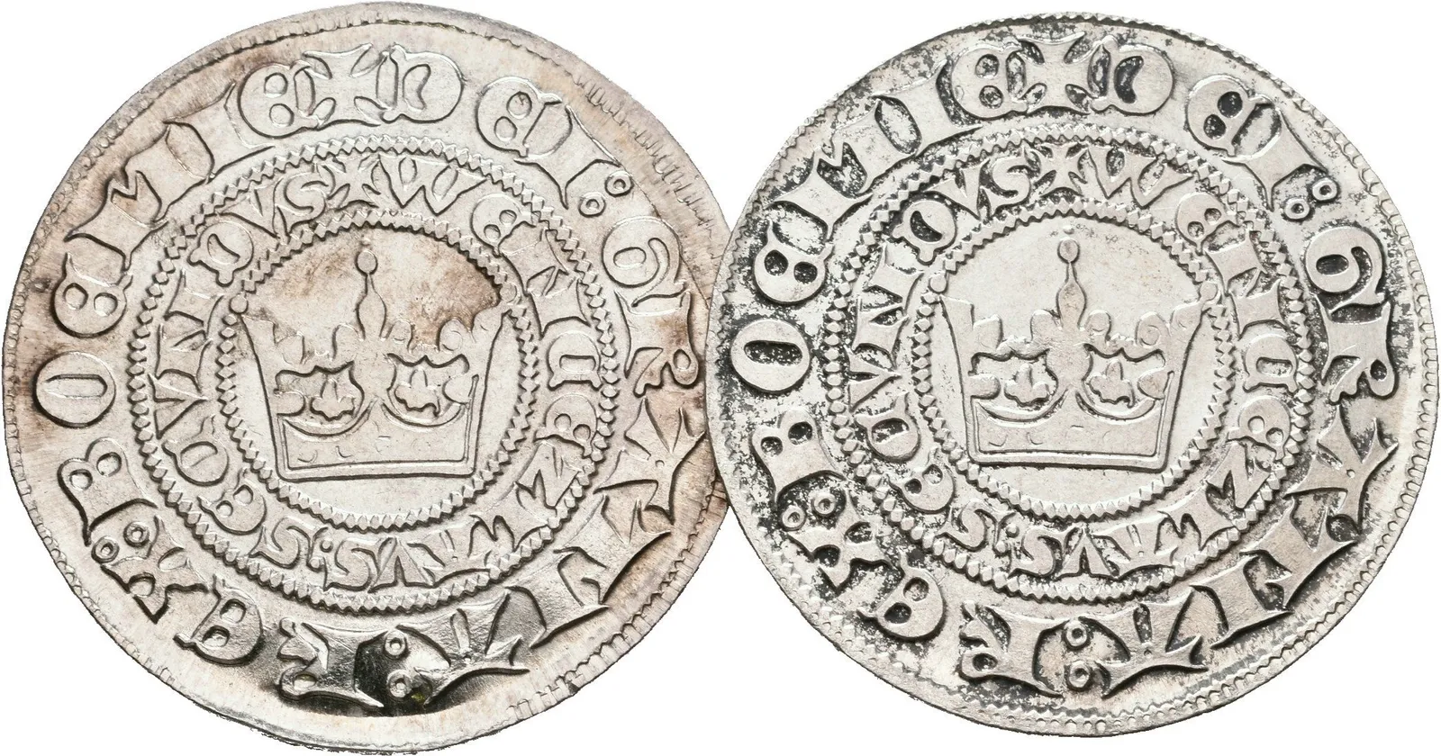 AR Žeton b.l. - Kutnohorský pamětní groš. Ag 0,987, 27 mm (4,25 a 4,12 g) — 1
