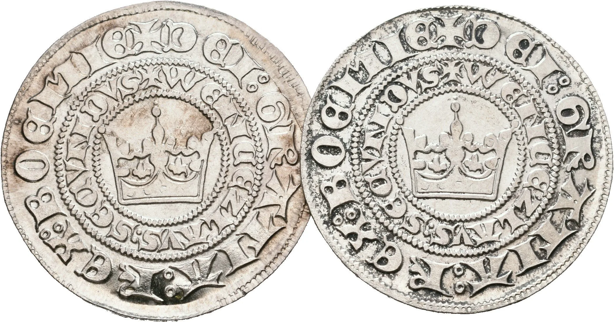 AR Žeton b.l. - Kutnohorský pamětní groš. Ag 0,987, 27 mm (4,25 a 4,12 g) — 1