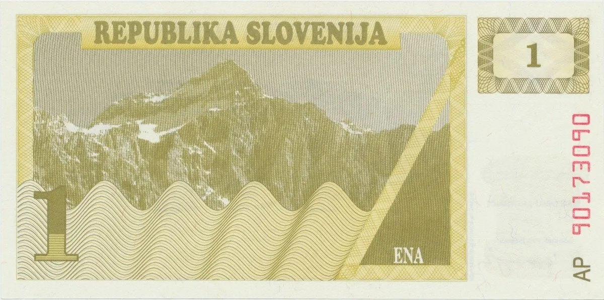 Slovinsko, 1 (Tolar) 1990, P.1