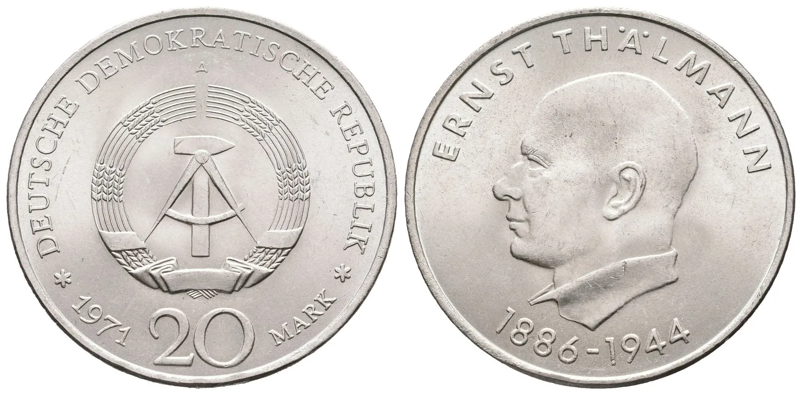 DDR, 20 Marka 1971 - Thälman