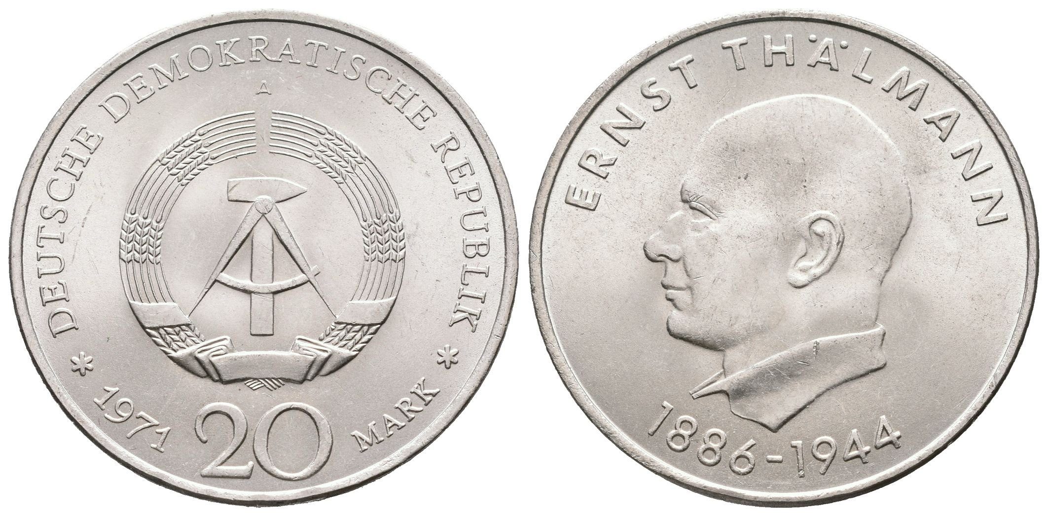 DDR, 20 Marka 1971 - Thälman
