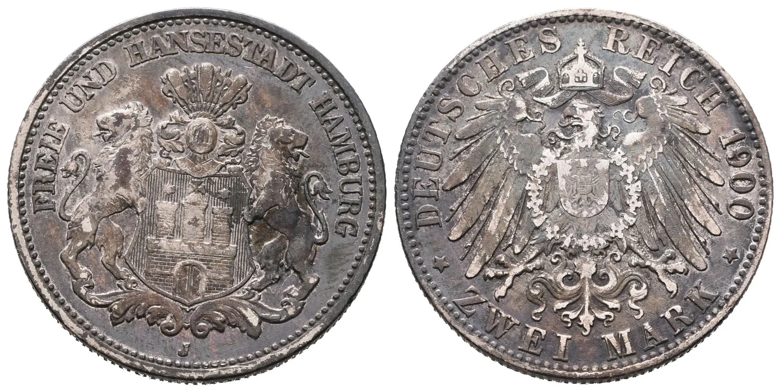 Hamburg, 2 Marka 1900 J