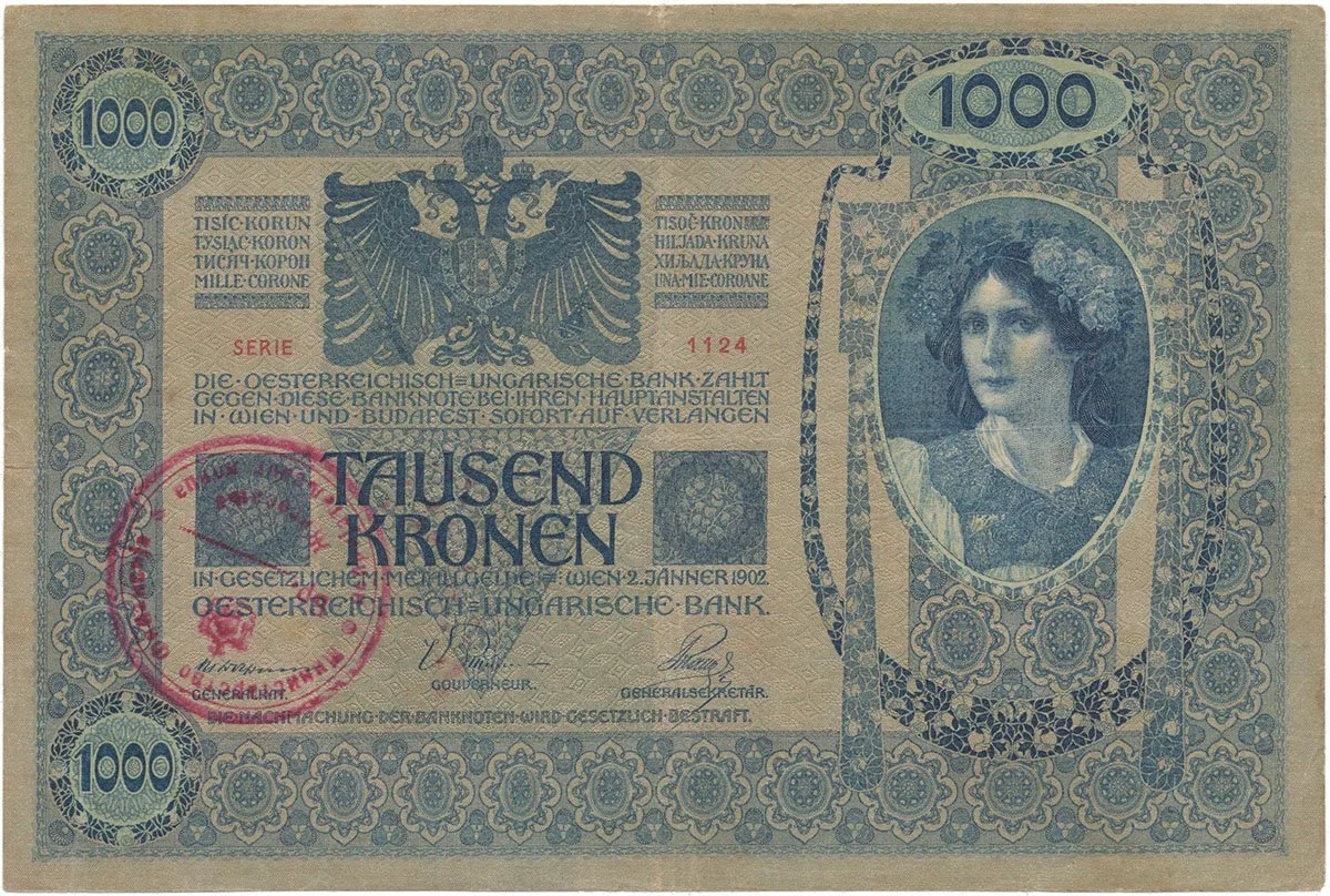 Razítkované R-U bankovky na Balkáně 1919-1921 — 1