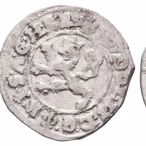 Malý groš 1591, Praha-Ercker, HN.21 (opis 7a), pěkná zachovalost, patina, lehce ned.