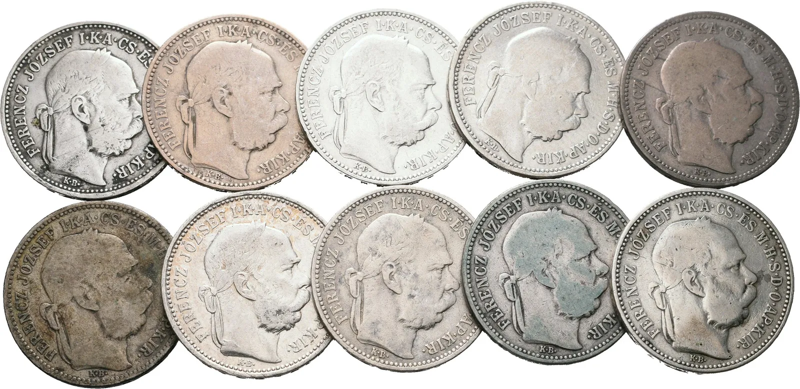 1 Koruna 1893 KB, 10 kusů