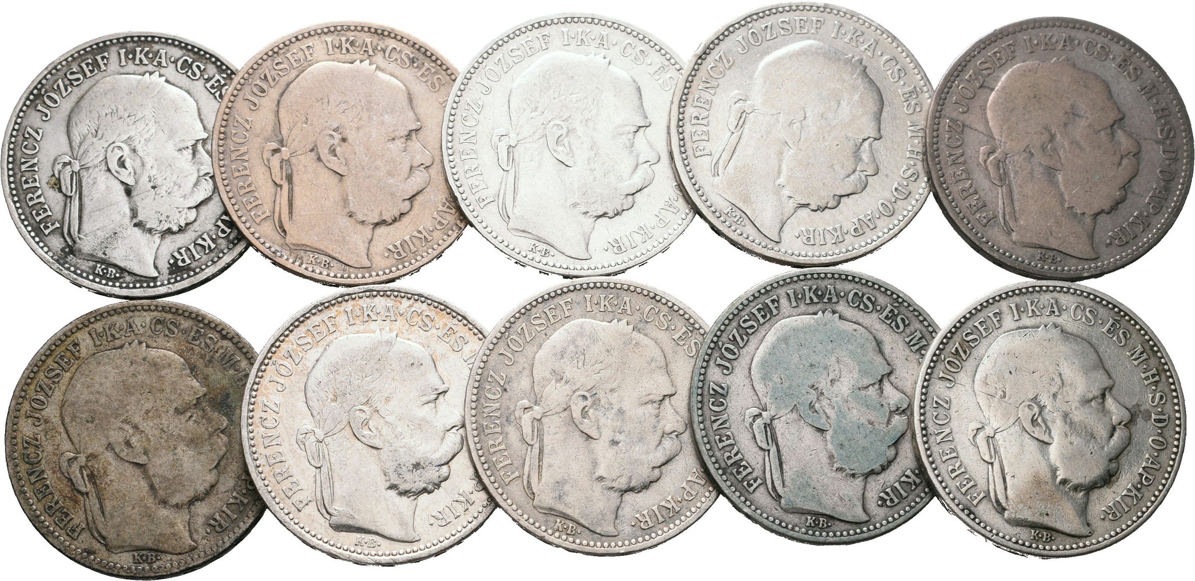 1 Koruna 1893 KB, 10 kusů