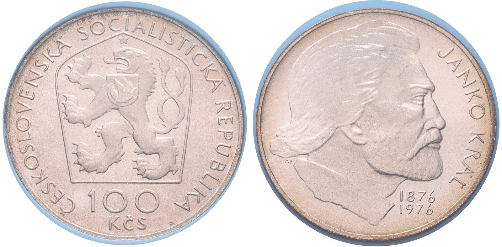 100 Kčs 1976 - Janko Kráľ, PROOF