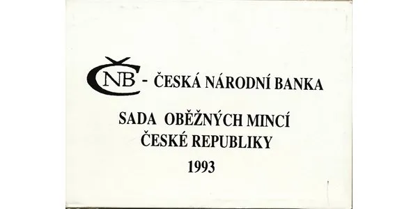 Ročníková sada mincí 1993, mincovna Hamburg, Winnipeg, Jablonec