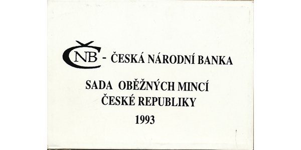 Ročníková sada mincí 1993, mincovna Hamburg, Winnipeg, Jablonec
