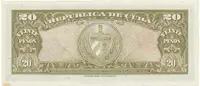Kuba, 20 Pesos 1958, P.80b - fotografie 2