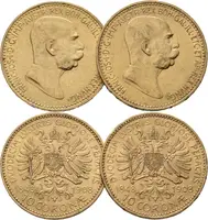 10 Koruna 1908 - jubilejní, 2 ks