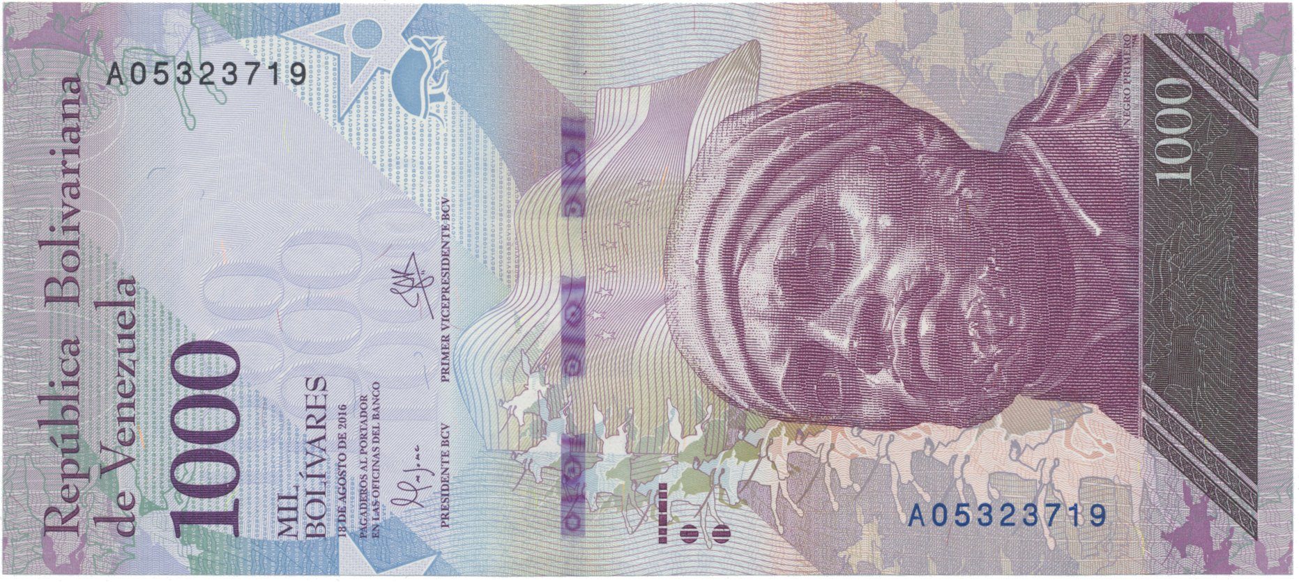 Venezuela, 1000 Bolivares 2016, P.95a