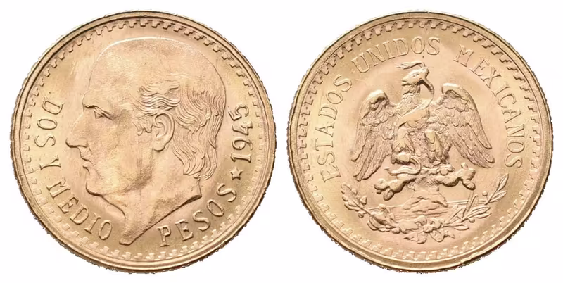 Mexiko, 2,5 Pesos 1945