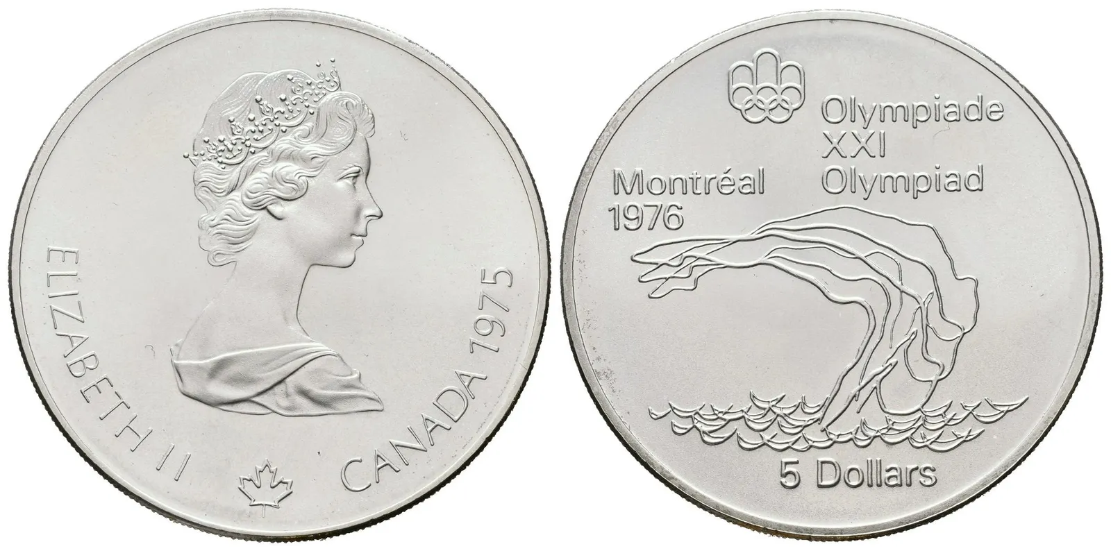 Kanada, 5 Dollar 1975 - XXI. Olympijské hry