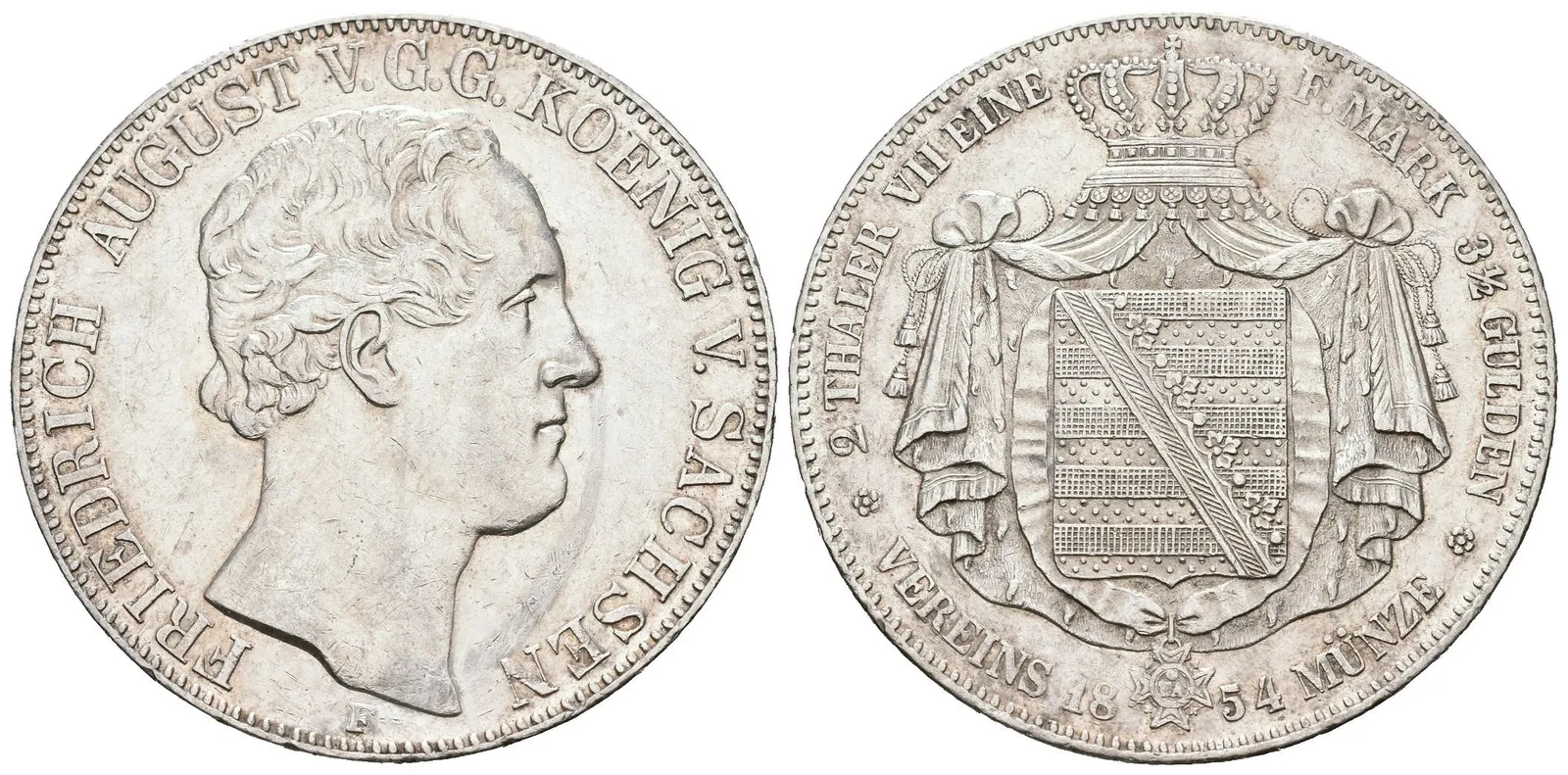 Sasko, 2 Tolar 1854