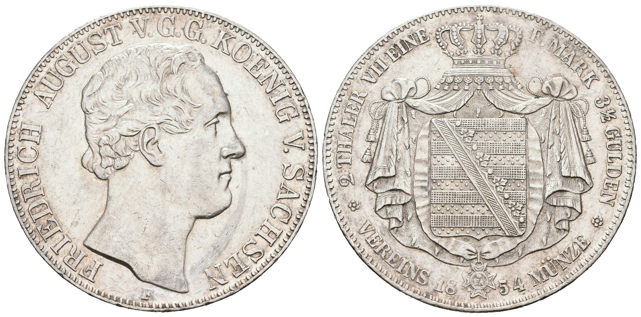 Sasko, 2 Tolar 1854