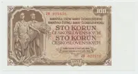 Československo, 100 Koruna 1953, tisk Moskva, náhradní série ZB, Hej.95a2