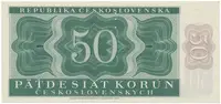 Československo, 50 Koruna 1950, I. vydání, perforace 3 md svisle, Hej.87a.S1 - fotografie 2