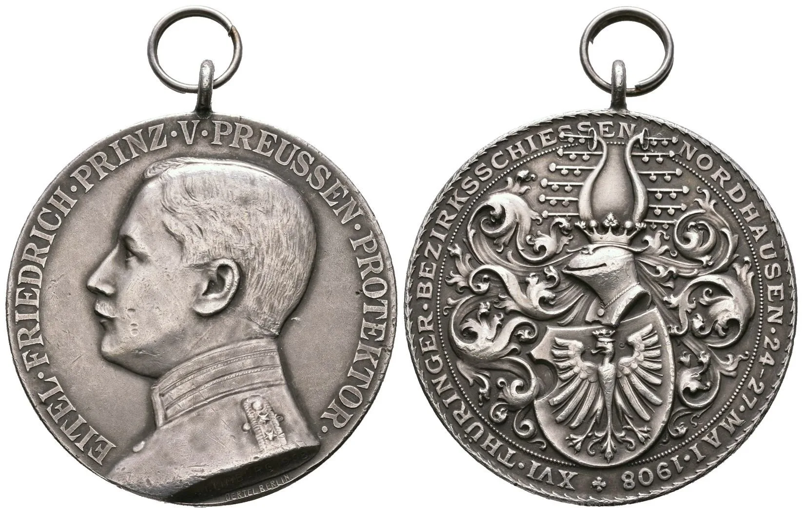 AR Medaile 1908 (Limburg, Oertel) - XVI. Durynské okresní střelby v Nordhausen pod — 1