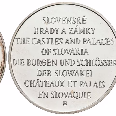 AR Medaile b.l. - Spišský hrad, ze série Slovenské hrady a zámky.