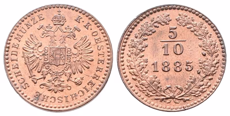 5/10 Krejcar 1885