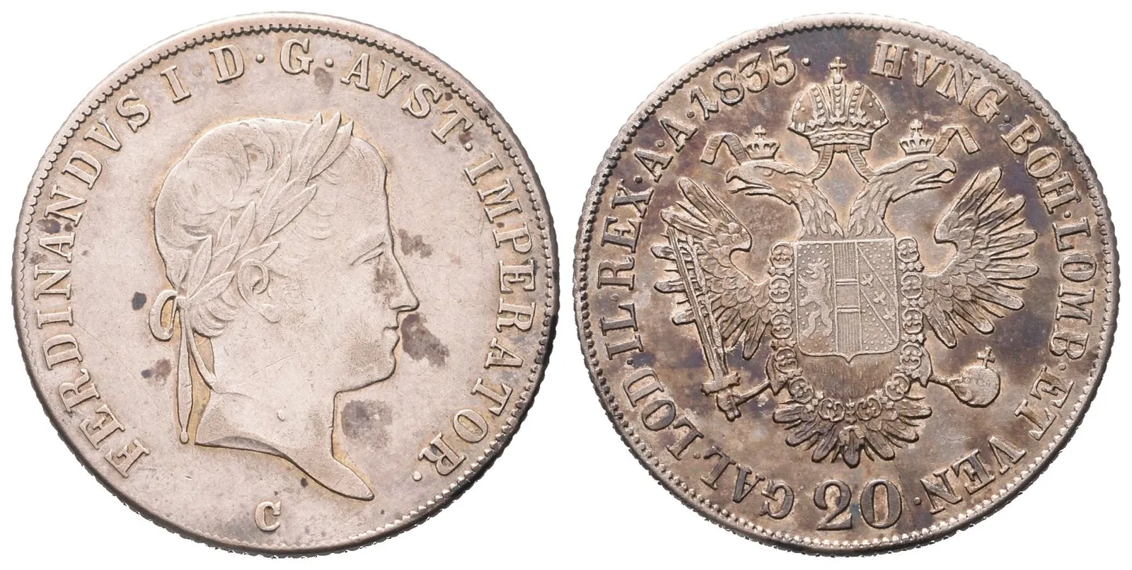 Ferdinand V., 20 Krejcar 1835 C, Praha
