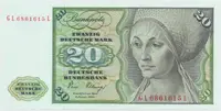 Německo - NSR, 20 DM 1980, Ros.282a
