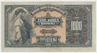 Československo, 1000 Koruna 1932, perf. 1x SPECIMEN nahoře, Hej.26a.S1 - fotografie 2