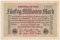Německo, 50 Millionen Mark 1923, Ro.108k