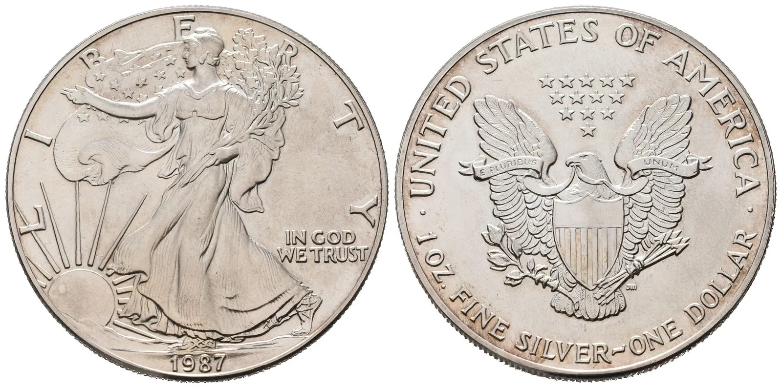 USA, American Silver Eagle 1987