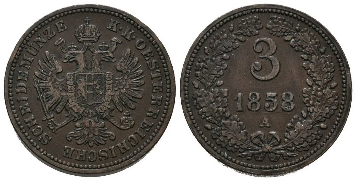 Rakouská a spolková měna, 1857 - 1892 — 1