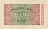 Německo, 20000 Mark 1923, Ro.84f - fotografie 2