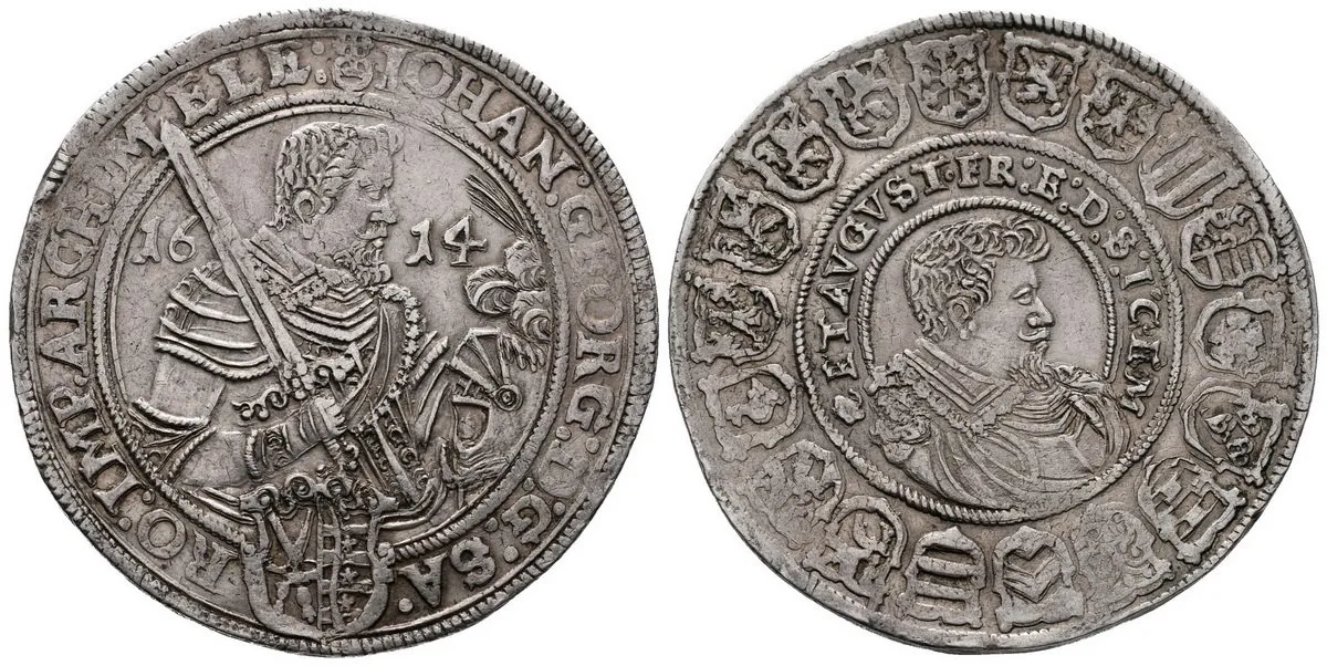 Sasko, Johann Georg I. a August, 1611 - 1615 — 1