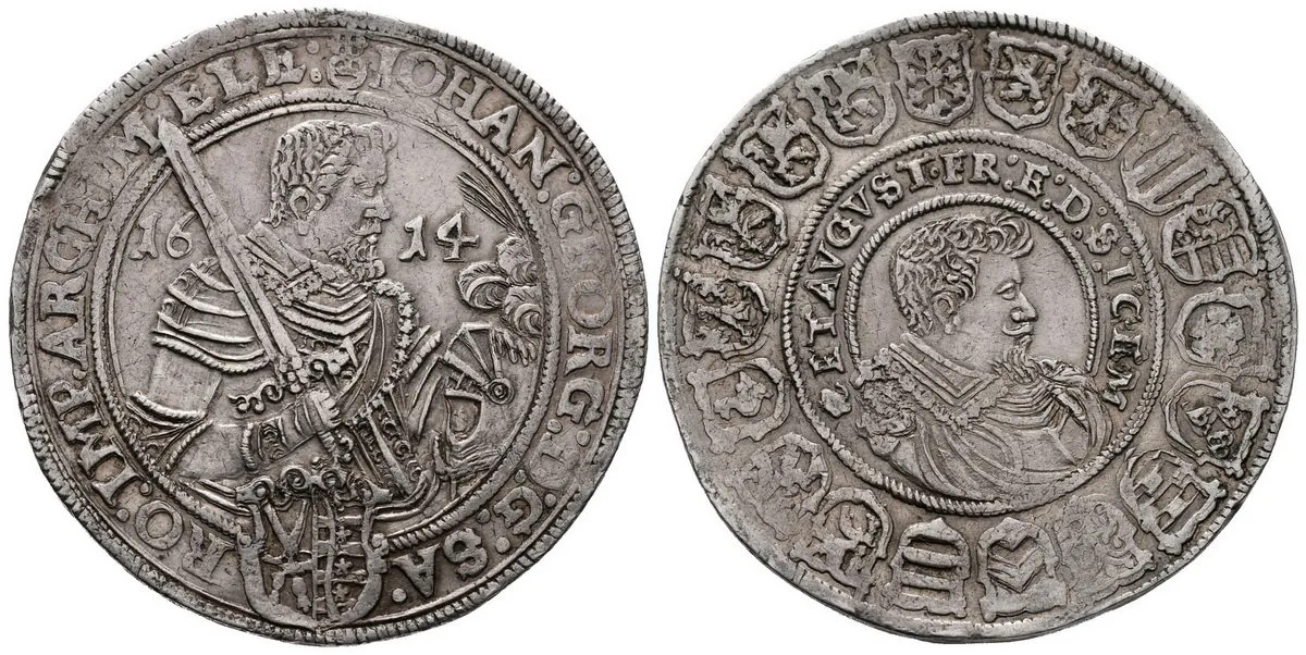 Sasko, Johann Georg I. a August, 1611 - 1615 — 1