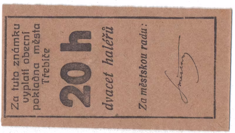 Třebíč - město, 20 hal b.d., HH.223.5.2