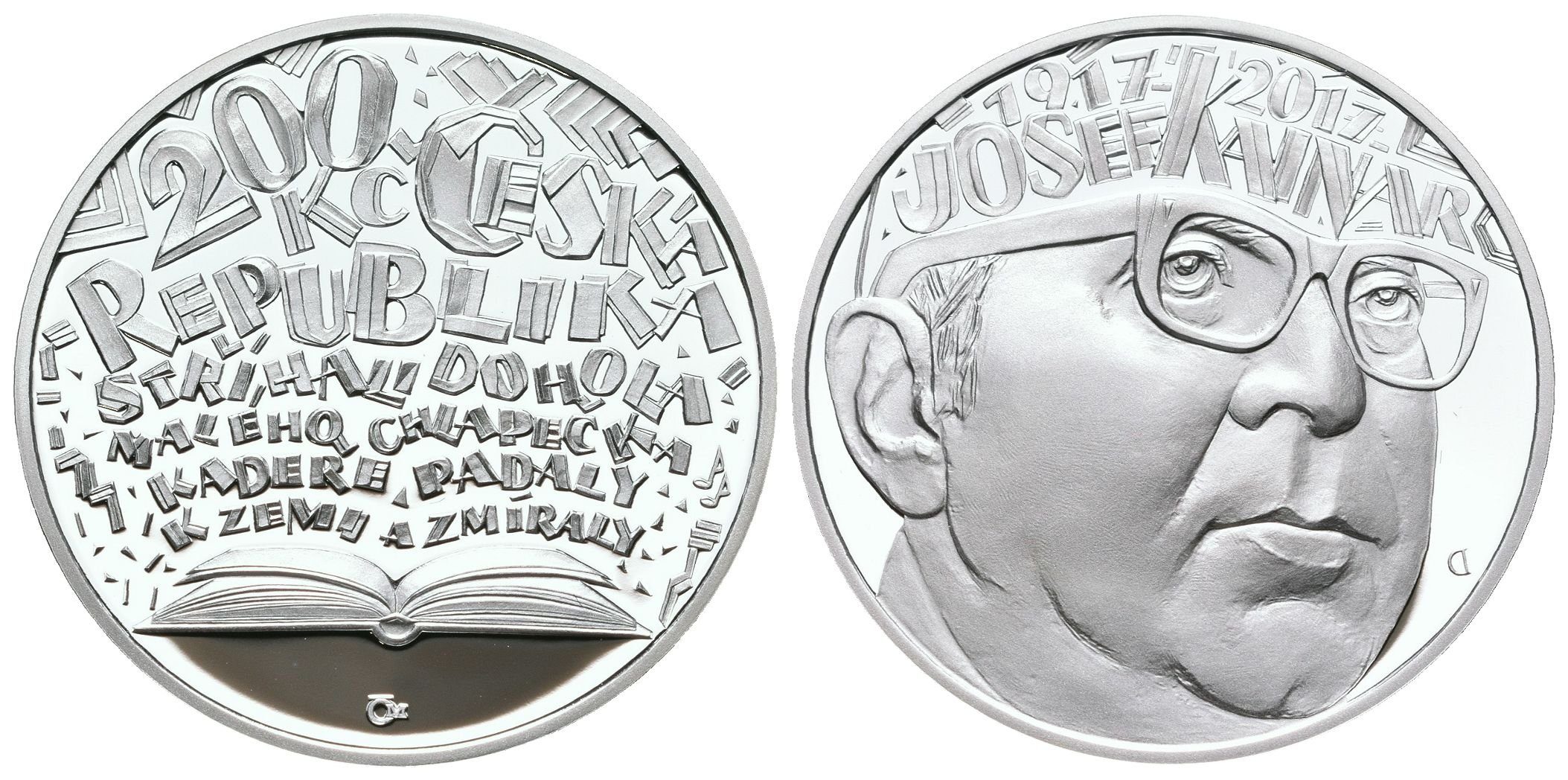 200 Kč 2017 - Josef Kainar, PROOF