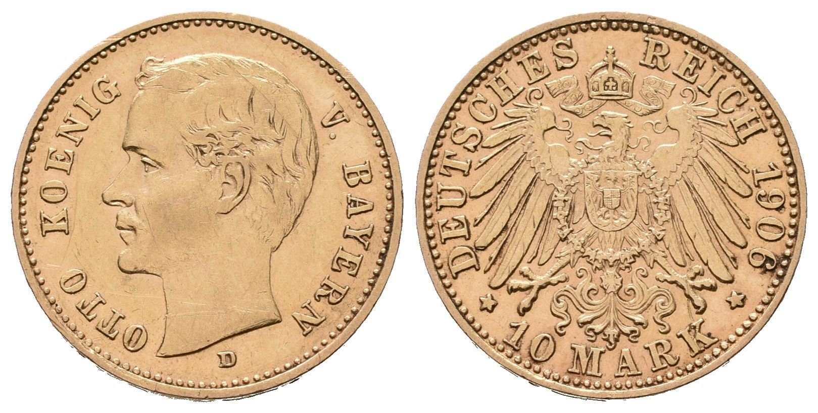 Bavorsko, 10 Marka 1906 D