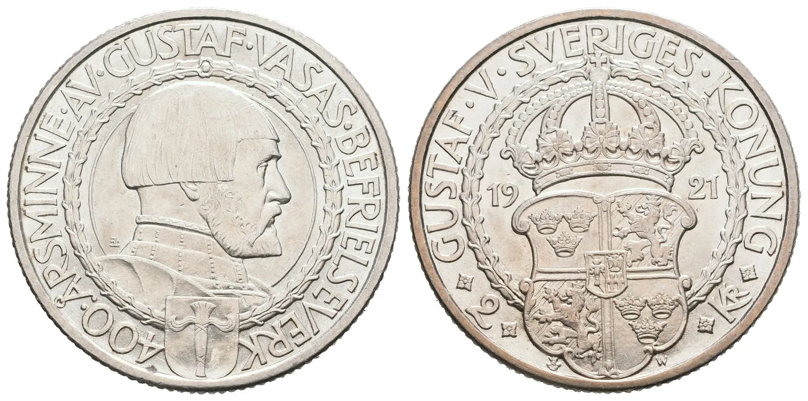 Švédsko, 2 Koruna 1921