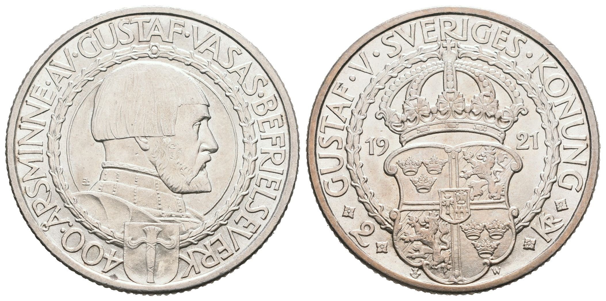 Švédsko, 2 Koruna 1921