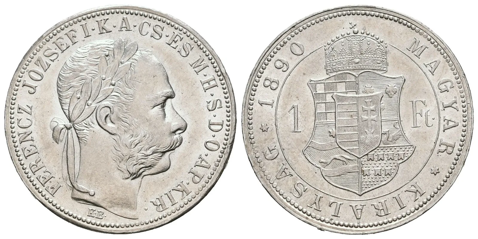 Zlatník 1890 KB - bez znaku Fiume, nádherná zachovalost, ražební lesk, hr. — 1