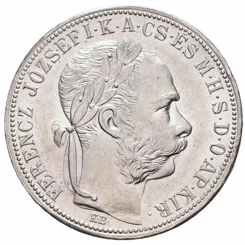 Zlatník 1890 KB - bez znaku Fiume, nádherná zachovalost, ražební lesk, hr.