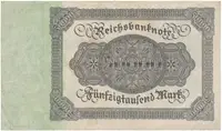 Německo, 50000 Mark 1922, Ro.79a - fotografie 2