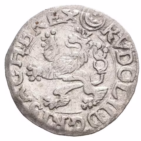 Malý groš 1588, Jáchymov-Hofmann, HN.8a (opis 7c), patina, drobné rysky