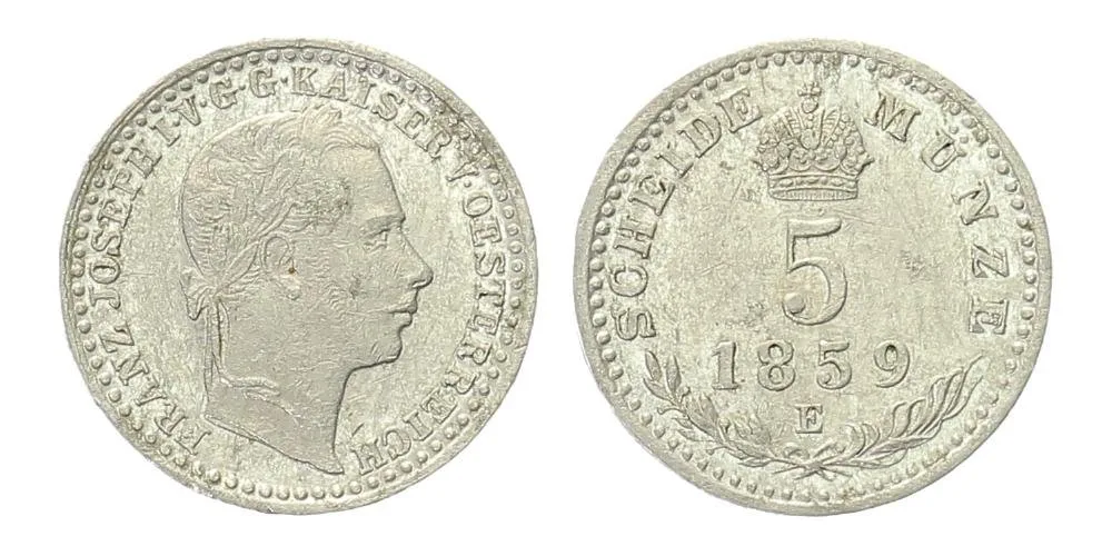 Rakouská a spolková měna, 1857 - 1892 — 1