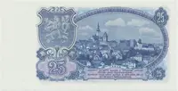 Československo, 25 Koruna 1953, tisk Moskva, série BD, perf. 3 m.d., Hej.93a1.S1 - fotografie 2