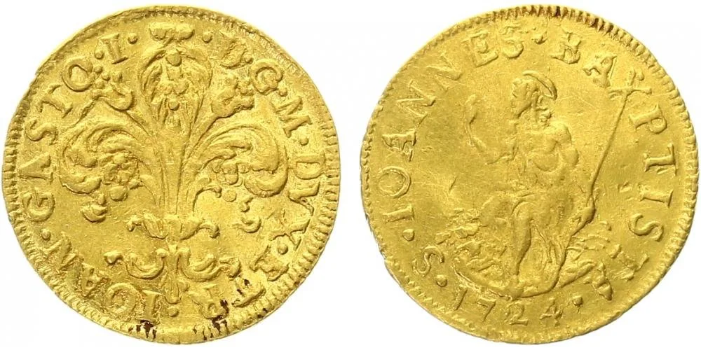 Itálie - Firenze, Giovanni Gaston, 1723 - 1737 — 1